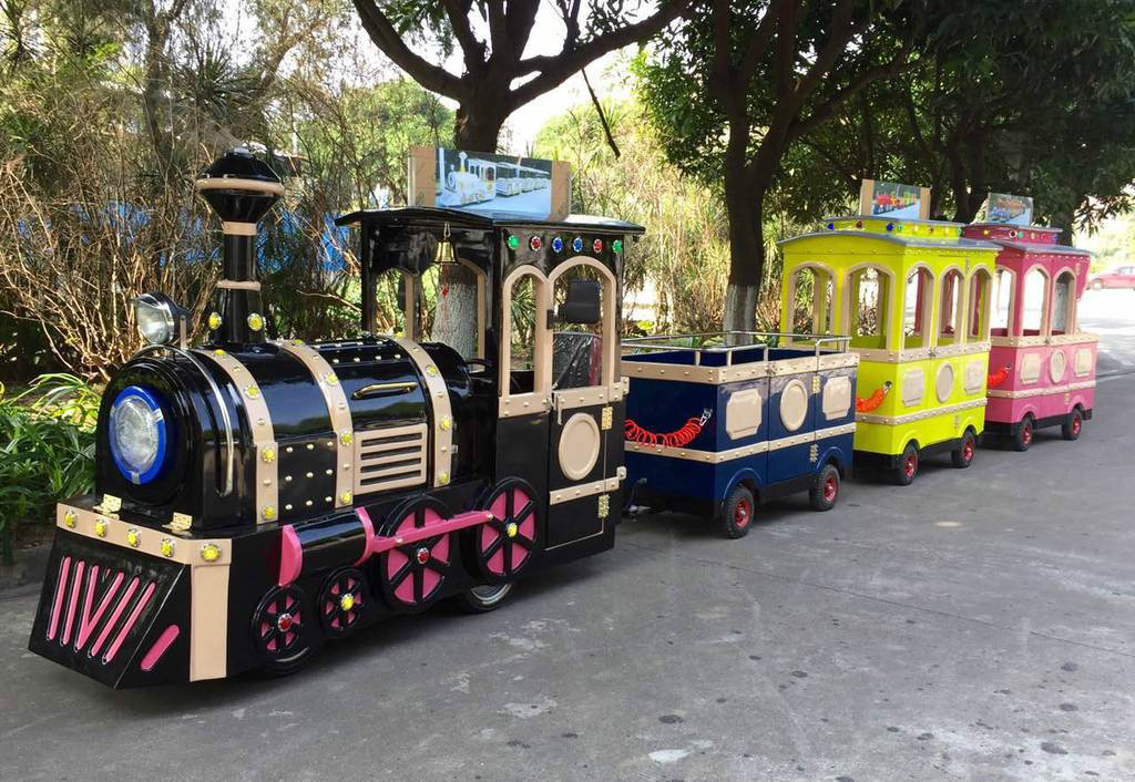 德州景区广商场无轨观光小火车电动儿童游乐设备小火车可坐人户外玩具